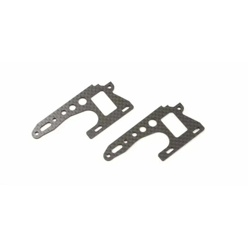 Speciale Aanbieding Kyosho Optima Front Side Plates (2) - Carbon