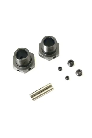 Kyosho Inferno MP10 MP11 Gun Metal Wheel Hexagons (2) Narrow Meest Verkocht