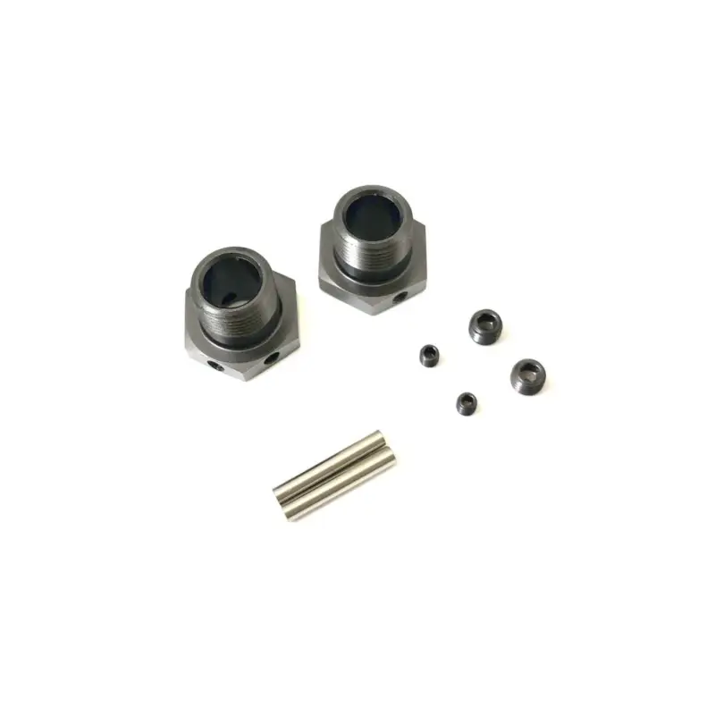 Kyosho Inferno MP10 MP11 Gun Metal Wheel Hexagons (2) Narrow Meest Verkocht