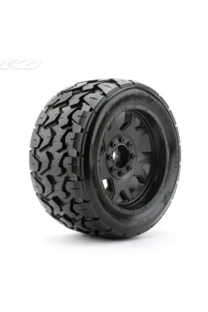 Jetko EX Tomahawk XMT canvas tires with TRX Xmaxx Kraton black rims (2) Betaalbaar