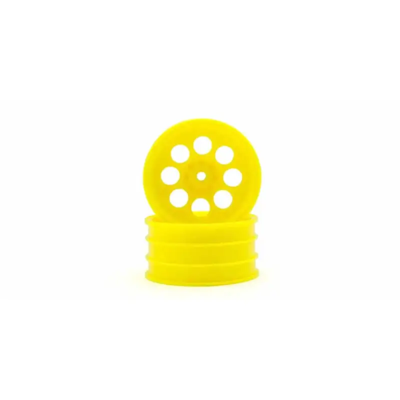 Favoriet 8-hole 50mm Yellow Front Rims (2) Kyosho Optima Mid