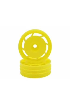 Front Wheels 1:10 Kyosho Ultima 8D 50mm (2) - Yellow Exclusieve Aanbieding