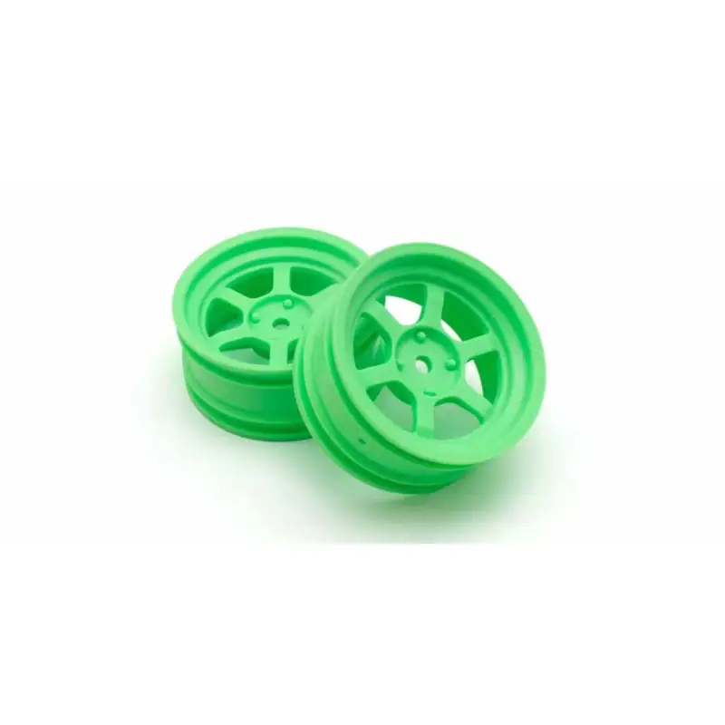 Rims 1:10 Kyosho Fazer FZD2 Rays TE37V Offset 5mm (2) Green Flitsaanbieding