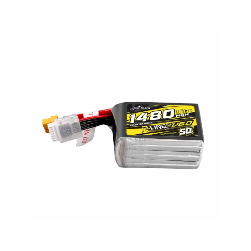 Gensace Tattu-R V6 LiPo 6S 1480mAh-160C (XT60) 77.3x37.6x36.6mm 220g Shop Nu