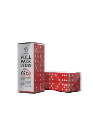 Merkproduct D6 Pack - Red & White