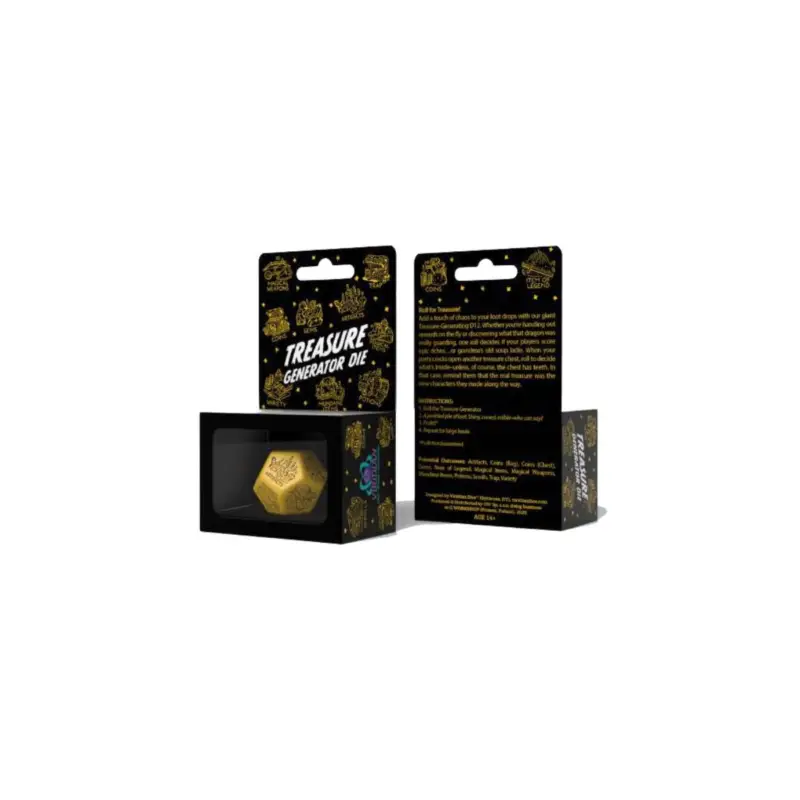 Populair Treasure Generator Dice - Yellow & Black