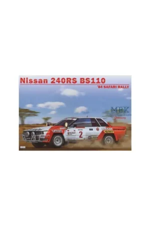 Gecertificeerd Nissan 240RS Gr.B 1984 Rally Safari 1:24 Schaalmodel
