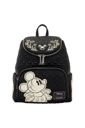 DISNEY - Mickey & Friends "Sketched" - LoungeFly Mini Backpack Op = Op