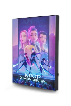 KPOP DEMON HUNTERS canvas poster with lighting Nu Kopen