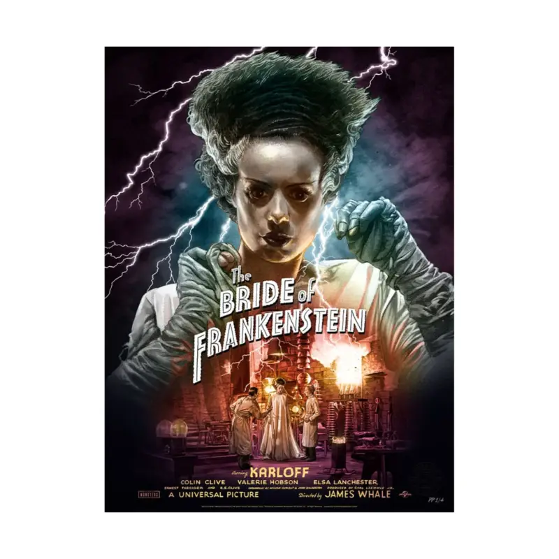 Bride of Frankenstein Art Print Bride of Frankenstein (Color Variant) by Ruiz Burgos 61 x 46 cm - unframed Koop Vandaag