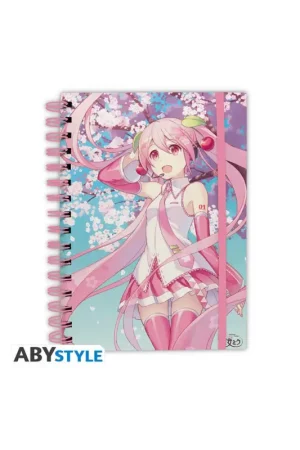 HATSUNE MIKU - Cherry Blossoms - A5 Spiral Notebook Direct Beschikbaar