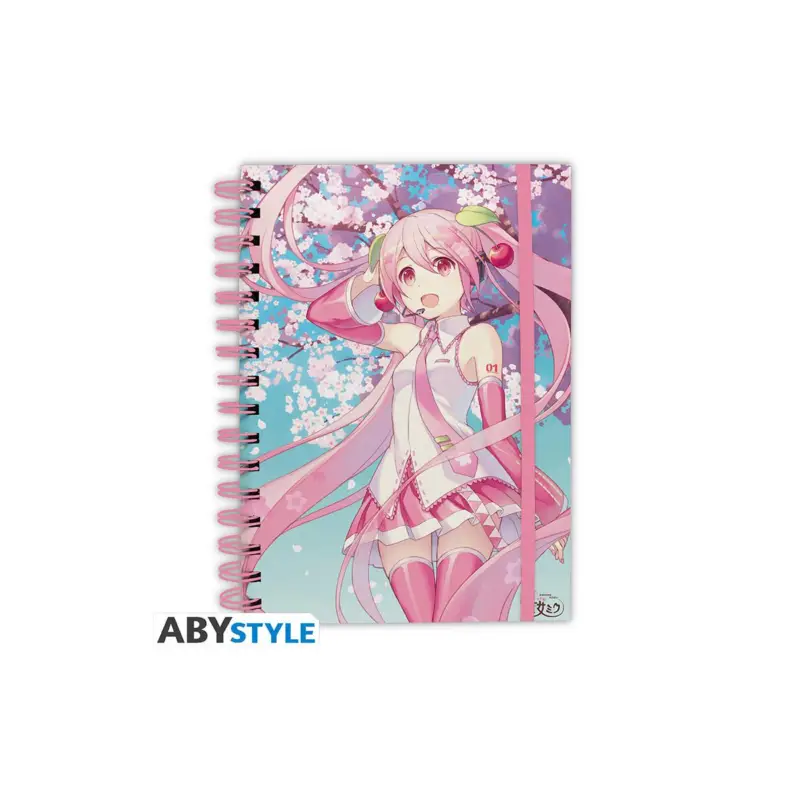 HATSUNE MIKU - Cherry Blossoms - A5 Spiral Notebook Direct Beschikbaar
