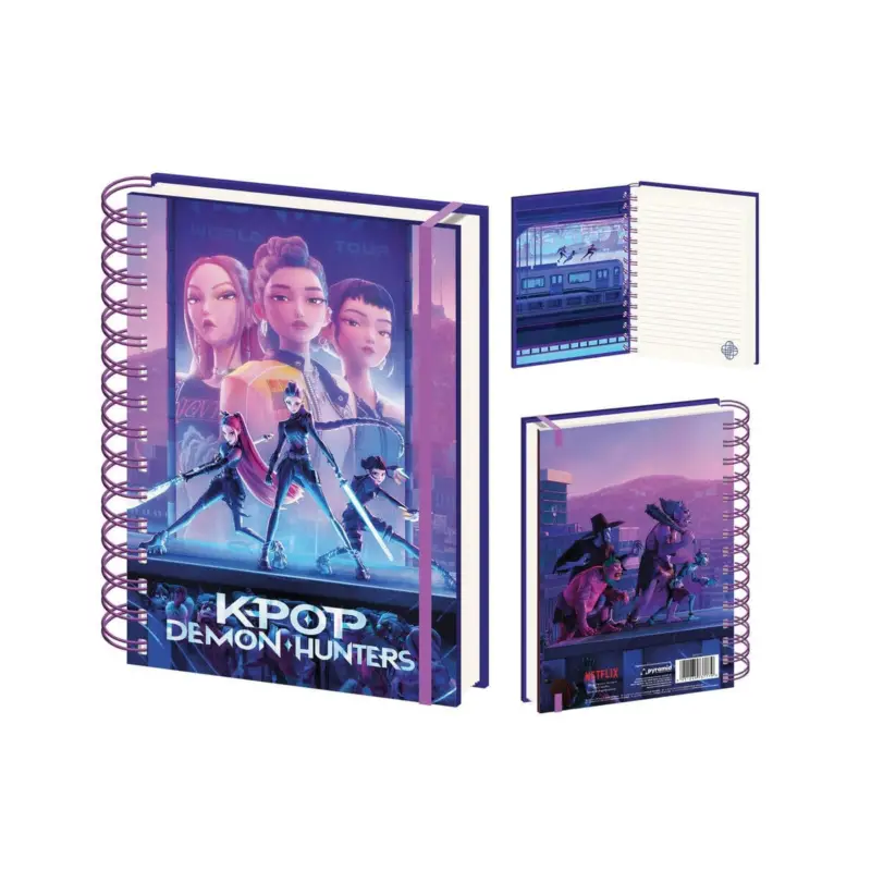 KPOP DEMON HUNTERS A5 Spiral Notebook Wiro Populair