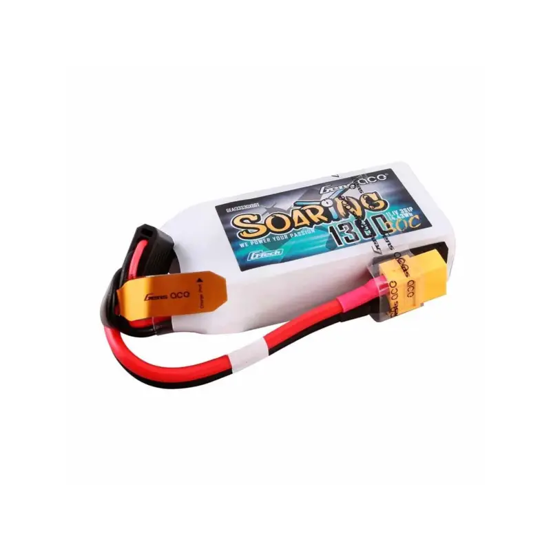 Weekendaanbieding Gensace Soaring LiPo 3S 11.1V-1300-30C (XT60) 71.5x21mm 110g G-Tech