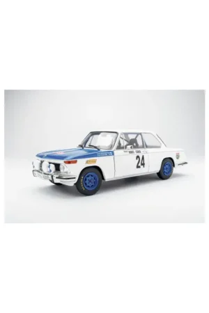 Solido 1808603 miniature bmw 2002 tii – rallye monte-carlo – 1969 – n24 t.makinen/p.easter 1/18 Merkproduct