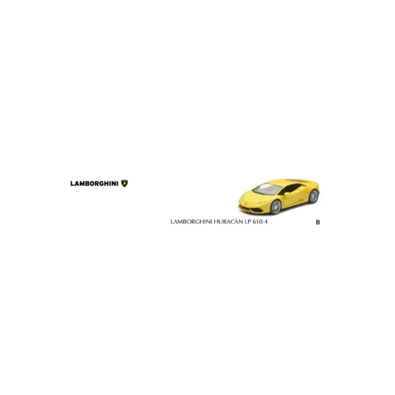Lamborghini Huracan LP 610-4 (yellow) 1/24 Miniatuur Hete Deal