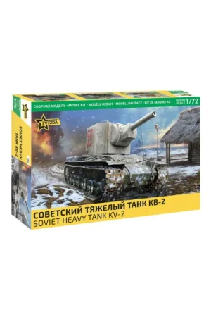 Veilige Betaling ZVEZDA 5084 Military Model Kit Soviet KV-2 Heavy Tank 1/72 Schaalmodel