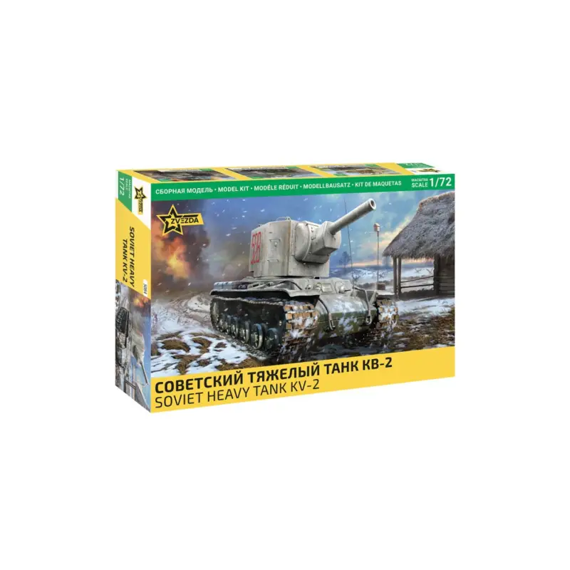 Veilige Betaling ZVEZDA 5084 Military Model Kit Soviet KV-2 Heavy Tank 1/72 Schaalmodel