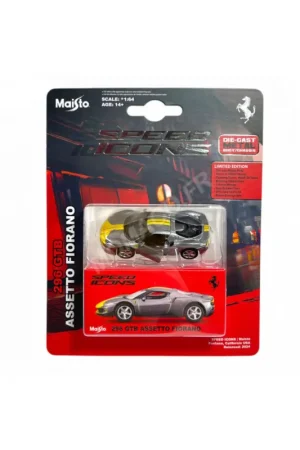 Ferrari 296 gtb hybrid 830hp v6 2021 gris assetto fiorano Miniatuur Exclusieve Aanbieding