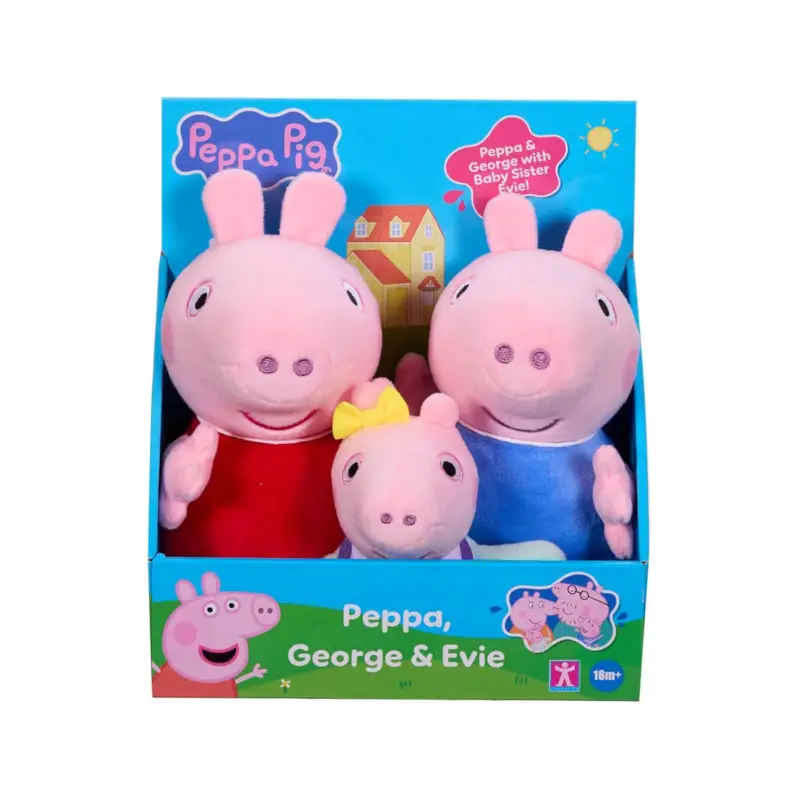 Goedkoop Peppa Pig Plush 3-Pack