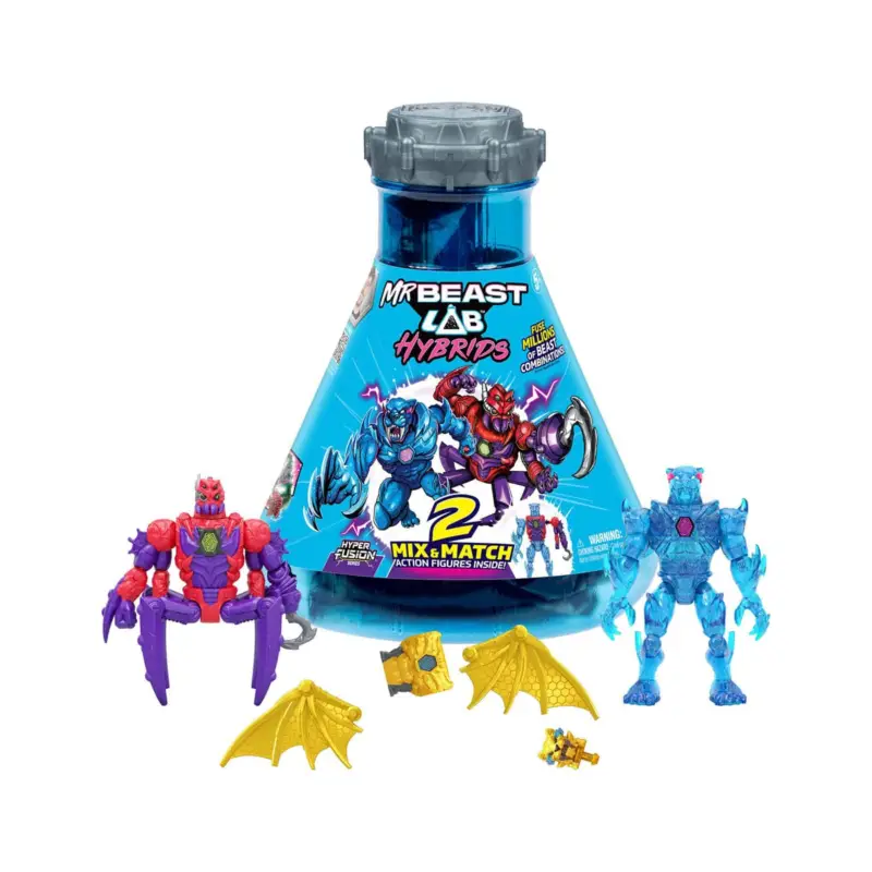 Korting Mr. Beast Lab Hybrids Series 2 Mini Figure 2er-Pack Spider vs Energy Panther 11 cm Figuurtje