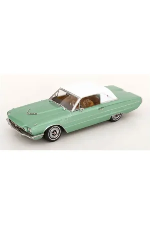 Ford thunderbird landau coupe 1966 metallic green/white Miniatuur Speciale Aanbieding