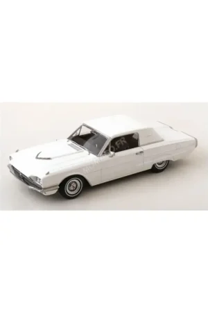 Ford thunderbird coupe 1966 white Miniatuur Beperkte Voorraad