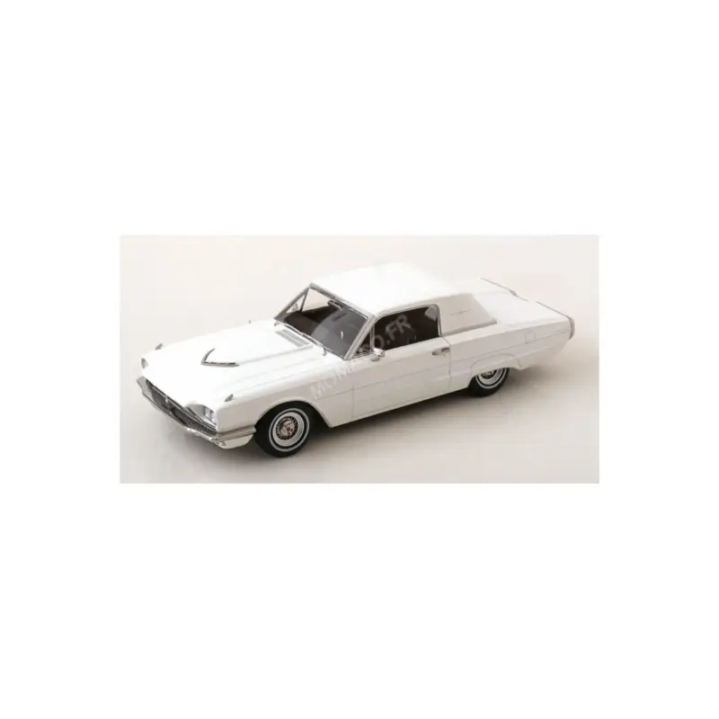 Ford thunderbird coupe 1966 white Miniatuur Beperkte Voorraad