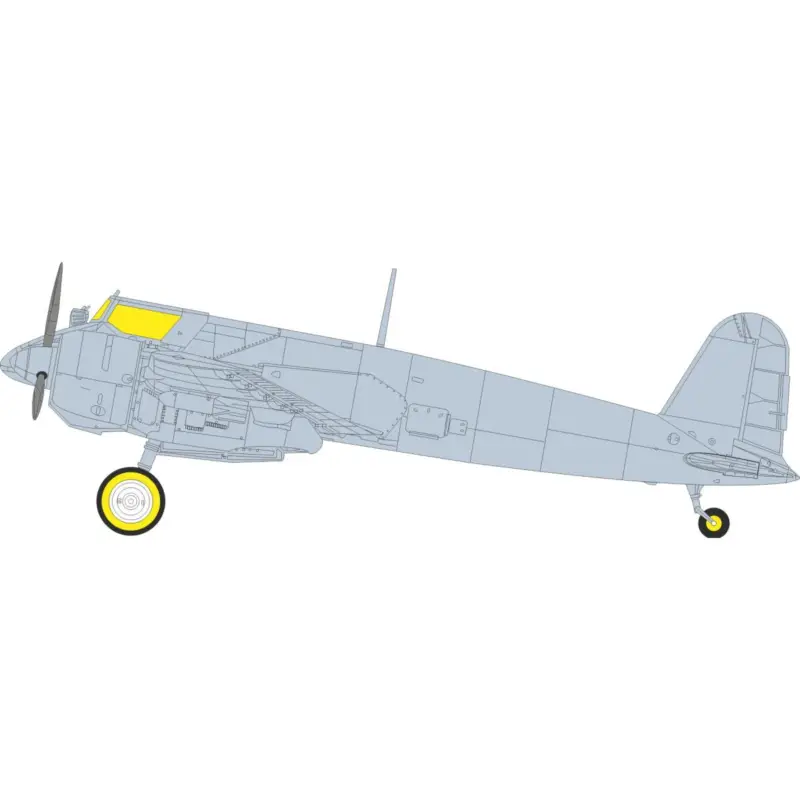 Eduard ex1147 mask hs 129b tface (for takom) 1/48 Lage Prijs