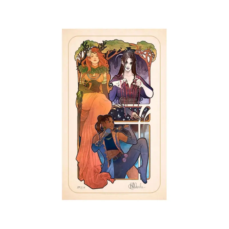 Critical Role Art Print Marisha Ray: 10th Anniversary Art Nouveau Illustrations 46 x 28 cm - unframed Laatste Versie
