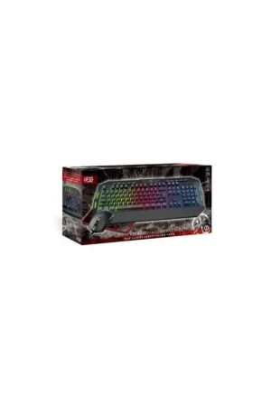 3-in-1 Pack AZERTY PC Keyboard + Mouse + Mouse Mat - RGB - Hikari Flitsaanbieding