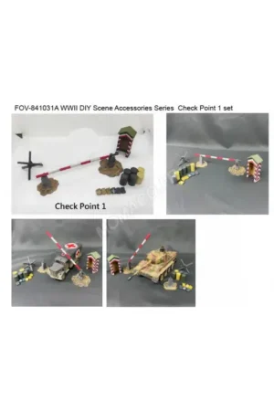 Set d'accessoire wwii "check point 1" Snelle Levering