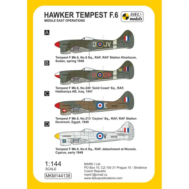 Hawker Tempest F.6 'Middle East Operations Gratis Retour