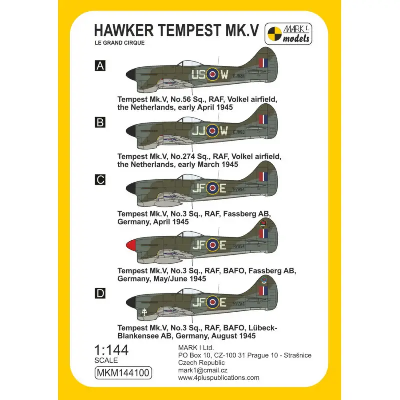 Nieuw Hawker Tempest Mk.V ‘Le grand cirque’ (The Big Show)
