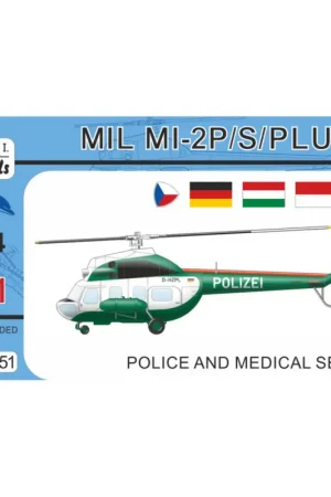 Mil Mi-2 Hoplite ‘Police and Medical Service’ (2in1 = 2 kits in 1 box) Gecertificeerd