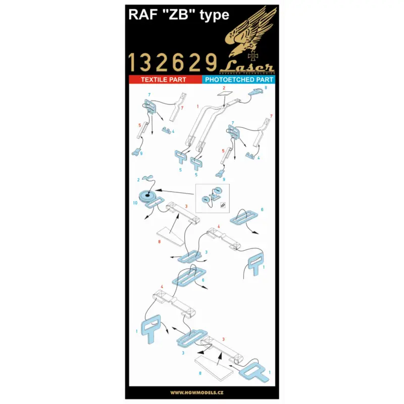 Populair Decal Sutton Harness 'ZB' Type pre-cut (laser) Seatbelts