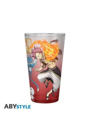 Laatste Kans FAIRY TAIL - Natsu, Lucy, Happy & Plue - XXL glass 400ml