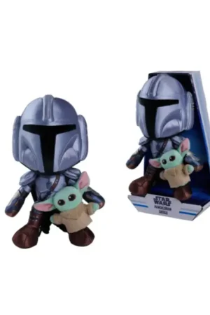 MANDALORIAN with mini Grogu - 25cm Plush Uitverkoop