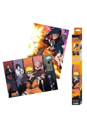 Tijdelijk Beschikbaar NARUTO - Groups - Set of 2 posters '52x38'
