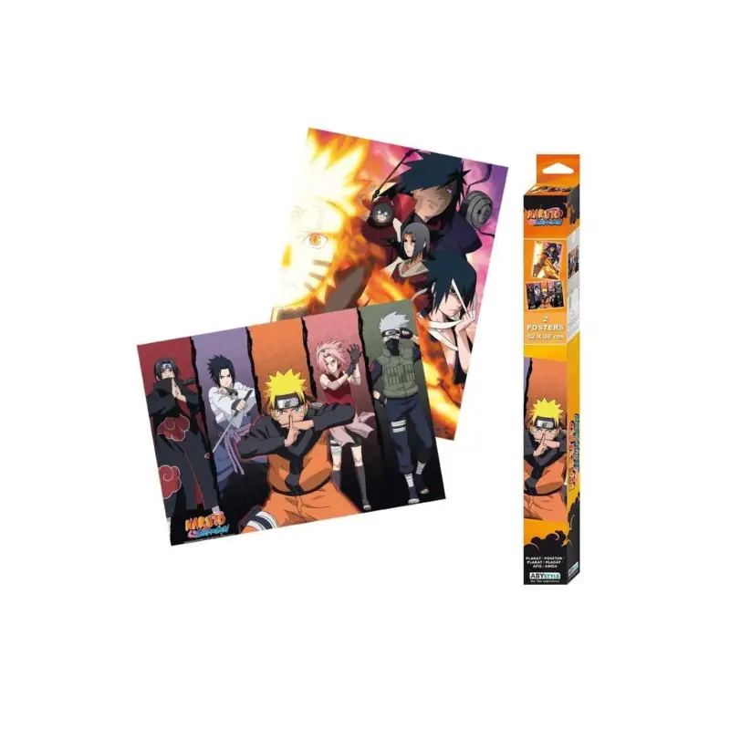 Tijdelijk Beschikbaar NARUTO - Groups - Set of 2 posters '52x38'