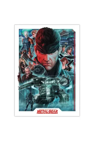 Beperkt Aanbod METAL GEAR SOLID - Montage - Limited Edition Art Print