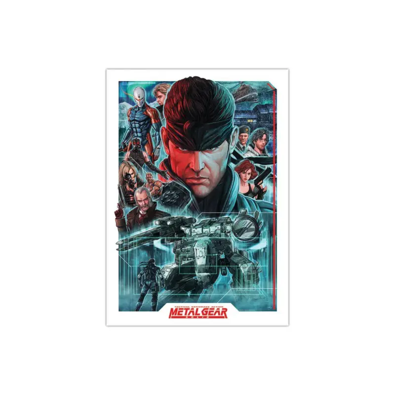 Beperkt Aanbod METAL GEAR SOLID - Montage - Limited Edition Art Print