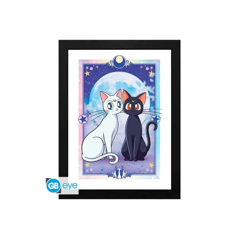 Snelle Levering SAILOR MOON - Collector Print 30X40 - Luna & Artemis