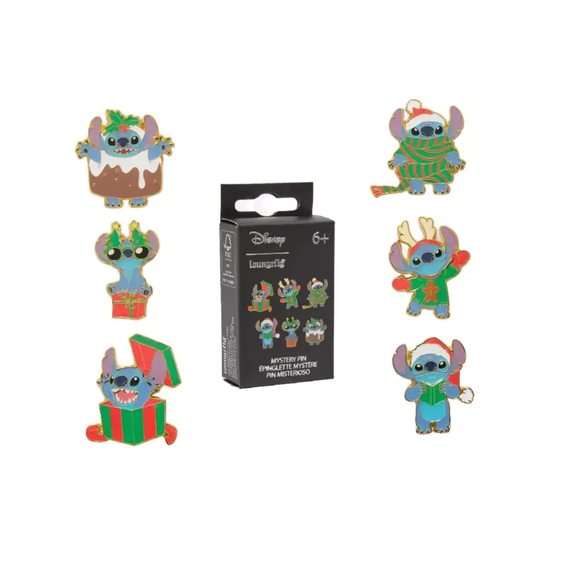 Korting Disney Mystery Box Pins Stitch Holiday Asst 18pcs
