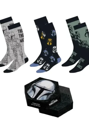 Korting Star Wars: The Mandalorian 3-pack of Mandalorian socks 38-45