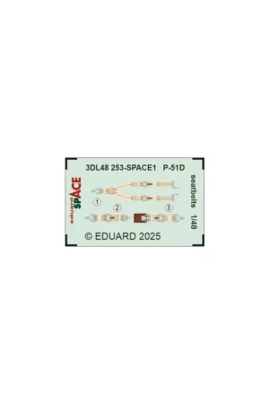 Snelle Levering Eduard 3dl48253 space p-51d seatbelts space (for eduard) 1/48 Schaalmodel