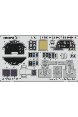 Fabrieksprijs Eduard 33383 zoom set bf 109k-4 (for kotare) 1/32 Schaalmodel