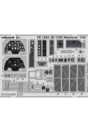 Decal Bf 110D Weekend 1/48 Seizoensaanbieding