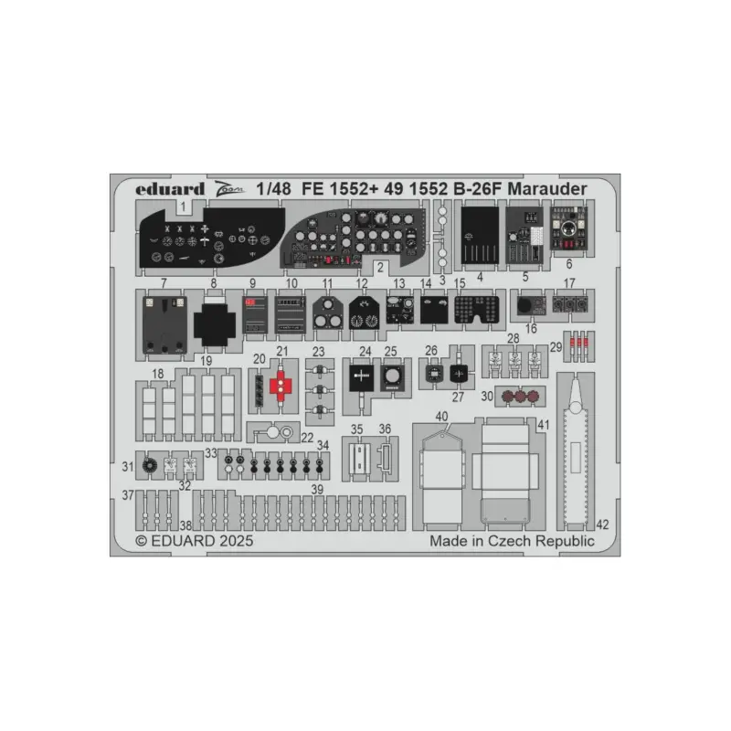 Decal B-26F Marauder 1/48 Seizoensaanbieding