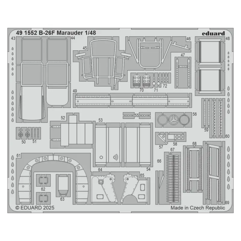 Decal B-26F Marauder 1/48 Finale Uitverkoop